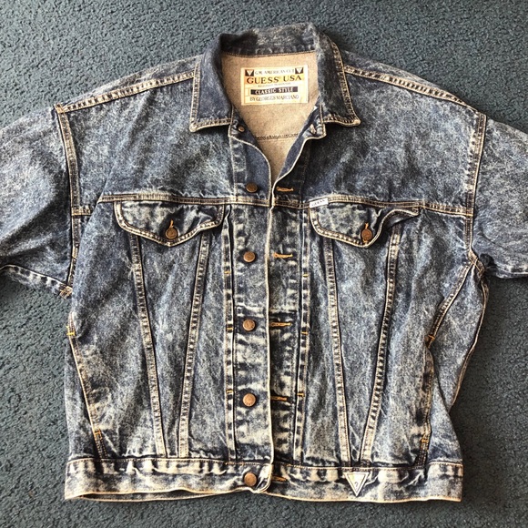 Guess by Marciano Jackets & Blazers - Vintage 80's Acid Wash Jean Jacket